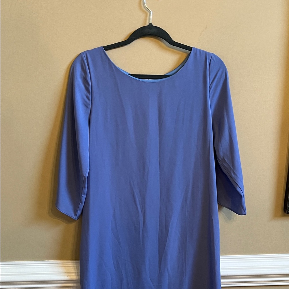 Everly Long Sleeve Dress in Soft Blue